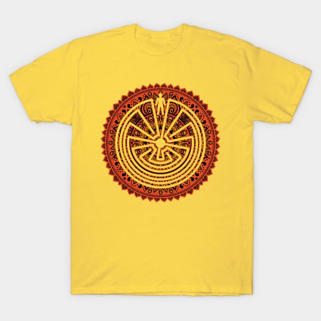 Native American Symbol - Man In The Maze - Folklore Mandala 1 T-Shirt by EDDArt